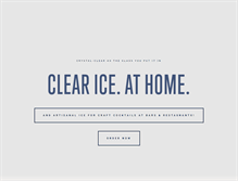 Tablet Screenshot of clearlyfrozen.com